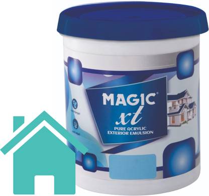 Magic Paints XT-Pure Acrylic Exterior Emulsion | Long-Lasting Protection & Superior Finish |Crack Resistant|Anti Fungus Anti Algal| Economical Exterior Paint VALLEY GREEN Emulsion Wall Paint