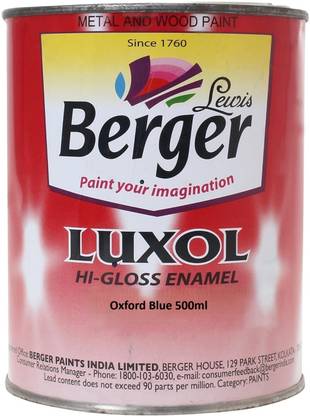 Berger Luxol Hi Gloss Oxford Blue Enamel Wall Paint