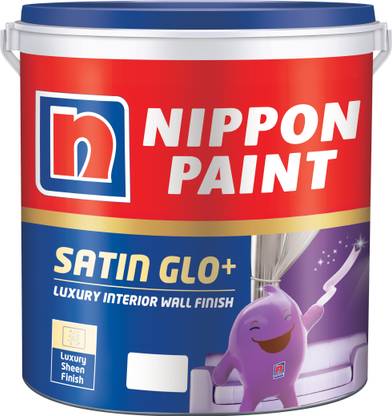 Nippon Paint Satin Glo + Interior White Emulsion Wall Paint