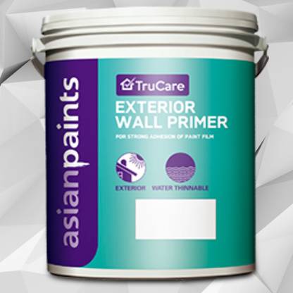 Asian Paints TRUCARE EXTERIOR PRIMER WHITE 10 LTR WHITE Emulsion Wall Paint