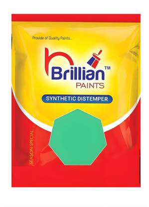 Brillian Paints 1L Aquamarine Distemper Wall Paint