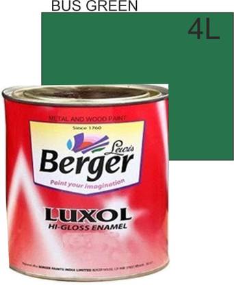 Berger BUS GREEN HIGH GLOSS COLOUR ENAMEL-OIL BASED 4L PACK BUS GREEN Enamel Wall Paint