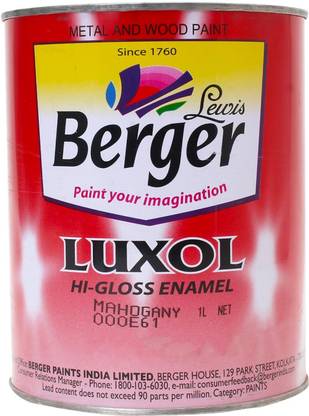 Berger Luxol Hi Gloss Mahogany Enamel Wall Paint