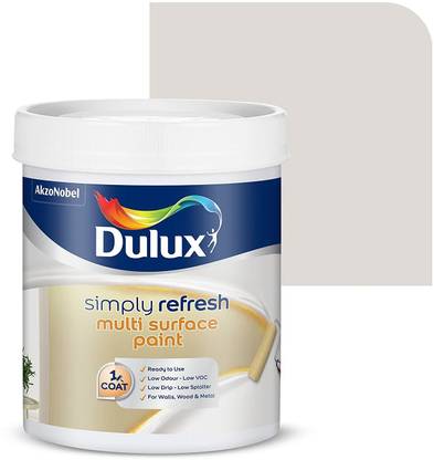 Dulux Simply Refresh DIY Multi Surface Paint Washable Coat, Low Drip Splatter White Bucks Emulsion Wall Paint