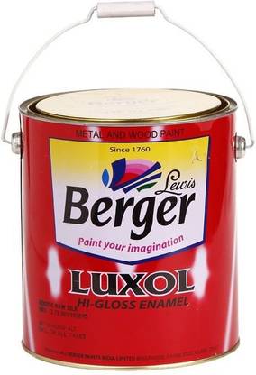 Berger HIGH GLOSS OXFORD BLUE COLOUR ENAMEL-OIL BASED 1L PACK FOR WOOD AND METAL OXFORD BLUE Enamel Wall Paint