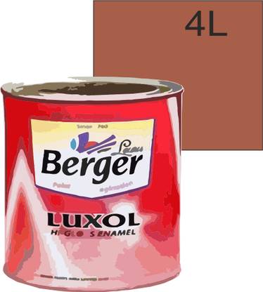 Berger LEAF BROWN HIGH GLOSS COLOUR ENAMEL-OIL BASED 4 L PACK LEAF BROWN Enamel Wall Paint