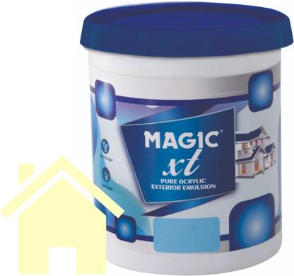 Magic Paints XT-Pure Acrylic Exterior Emulsion | Long-Lasting Protection & Superior Finish |Crack Resistant|Anti Fungus Anti Algal| Economical Exterior Paint CASHMERE Emulsion Wall Paint