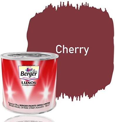 Berger Luxol Hi Gloss Metal & Wood Paint CHERRY 200 ML Pack of 5 ...