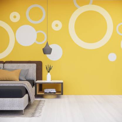 Nippon Paint from Instawalls | One wall painting service |Theme-Circle of life | 100 sq.ft Yellow Emulsion Wall Paint