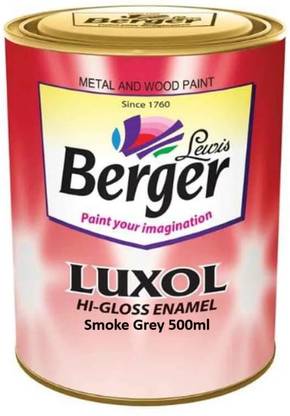 Berger Luxol Hi Gloss Smoke Grey Enamel Wall Paint