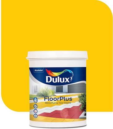 Dulux FloorPlus for Floor Coat Quick Drying with High Adhesion Water Based Emulsion Golden Yellow Emulsion Wall Paint