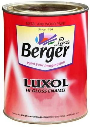 Berger Luxol Hi Gloss Small Pack (CHERRY, 100 ML)-100ml-B0BPRJ1836 Cherry Enamel Wall Paint