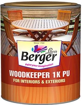 Berger Wood Keeper 1K Polyurethane Gloss Finish BROWN Solvent Wall Paint
