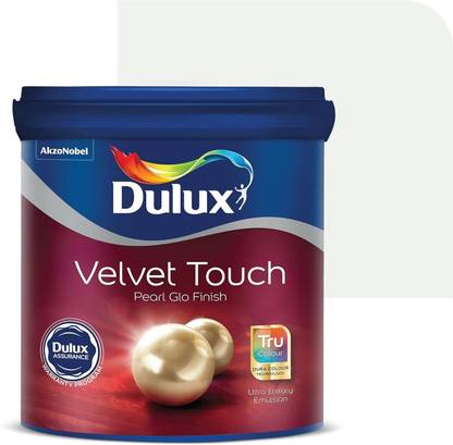 Dulux Velvet Touch Pearl Glow Interior Emulsion Paint White on White Emulsion Wall Paint