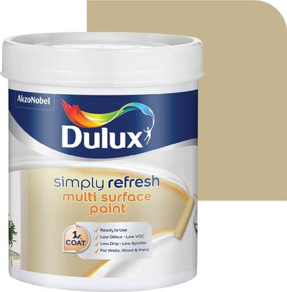 Dulux Simply Refresh DIY Multi Surface Paint Washable Coat, Low Drip Splatter Winter'S Silence/Wild Wonder Emulsion Wall Paint