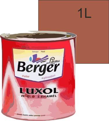 Berger LEAF BROWN HIGH GLOSS COLOUR ENAMEL-OIL BASED 1L PACK LEAF BROWN Enamel Wall Paint