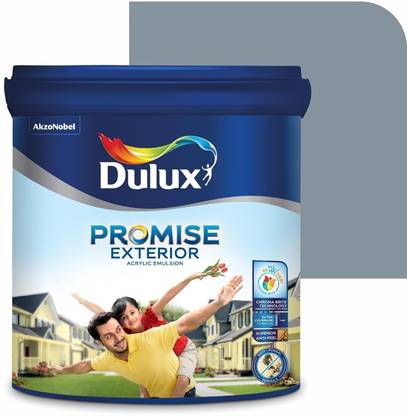 Dulux Promise Exterior Acrylic Emulsion Paint Brighter & Longer Lasting Colors Smoke Grey/Denim Drift Emulsion Wall Paint