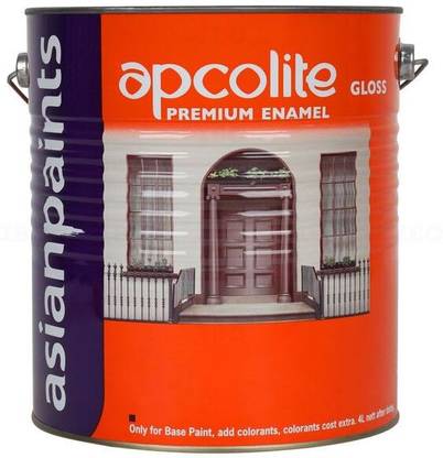 Asian Paints Apcolite Premium Enamel Wall Paint, 1L, Black Black Enamel Wall Paint