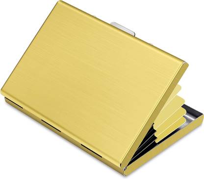 Khandhar RFID Protected 6 Slot SS Credit, ATM, Debit and Business Card Holder 6 Card Holder