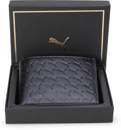 PUMA Men & Women Black Fabric Wallet