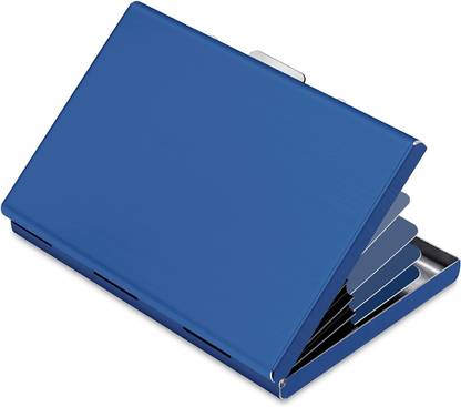 Khandhar RFID Protected 6 Slot SS Credit, ATM, Debit and Business Card Holder 6 Card Holder