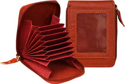 ABYS 100% Genuine Leather Card Holder For Men And Women 7 Card Holder