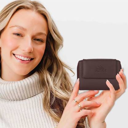 Altair Women Casual Brown Artificial Leather Wallet