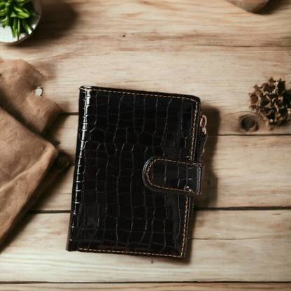 Vinsage Women Evening/Party, Casual, Trendy, Travel Black Artificial Leather Wallet