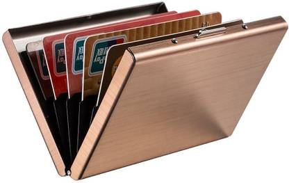 Yellowcoin Gold High Quality Waterproof Metal Atm 6 Card Holder