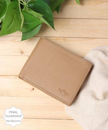 METRONAUT Men Casual, Evening/Party, Formal, Travel, Trendy Beige Artificial Leather Wallet