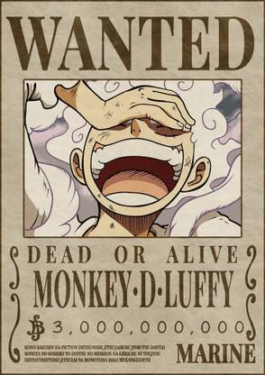 Luffy new one piece bounty poster high quality Canvas Art