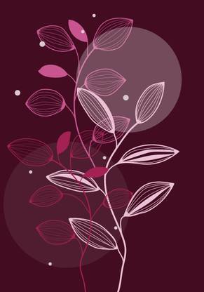 Adsteprint Art & Paintings Maroon Wallpaper