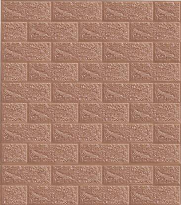 ORYA Embossed Decorative Brown Wallpaper