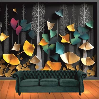 STAR THE VISION Vinyl Abstract Black, Black Wallpaper