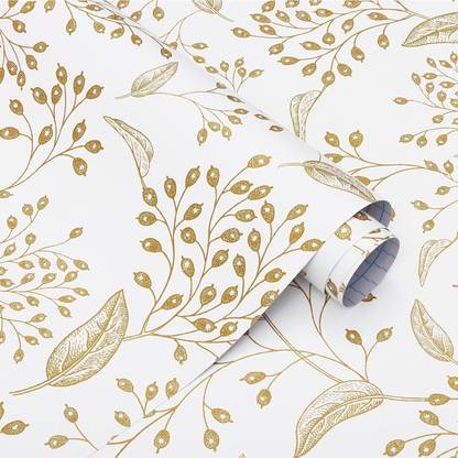FOKRIM Vinyl Decorative White Wallpaper