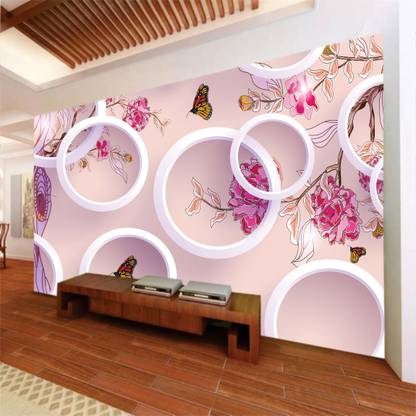 digital print world Vinyl Decorative Multicolor Wallpaper