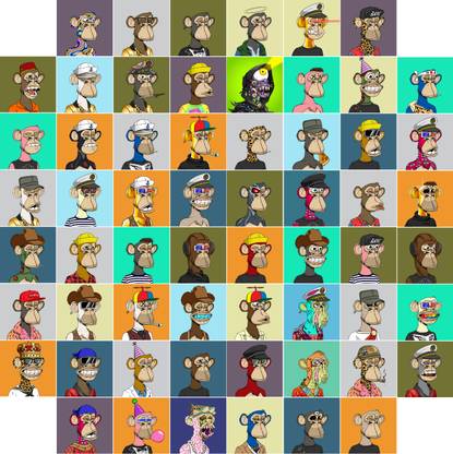 54PCS Bored Ape Yacht Club Nft Picture for Wall Collage, Chic Collage Print Kit, Dorm Photo Display, VSCO Posters for Bar Fine Art Print