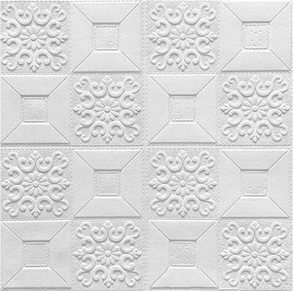 Onbet Floral & Botanical White Wallpaper