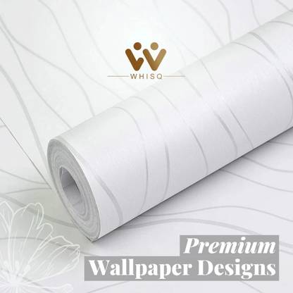 Whisq Abstract White Wallpaper