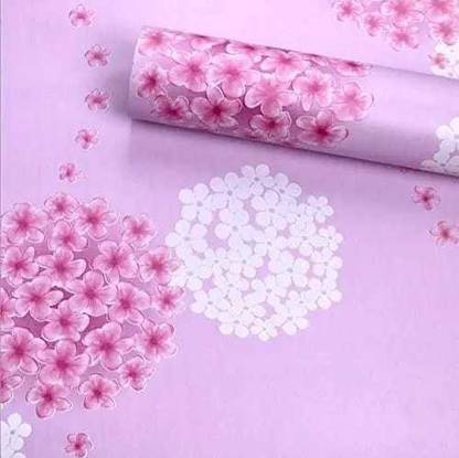 Wolpin Embossed Decorative Pink Wallpaper