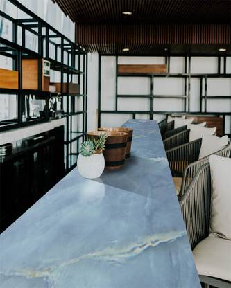 Veki Foils Decorative Blue Wallpaper