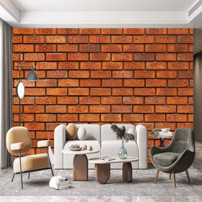 UNIQUE Vinyl Decorative Brown, Red Wallpaper