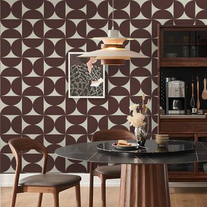 Veki Decorative Brown Wallpaper