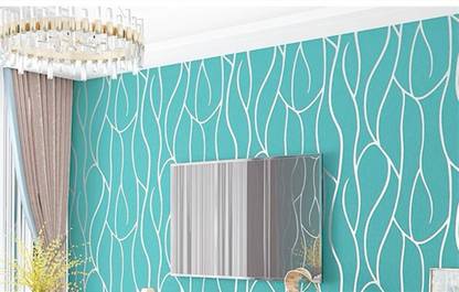 ASSBRI COLLECTIONS Vinyl Art & Paintings Green, White Wallpaper