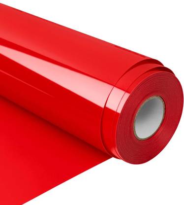 HAPPYMATES Vinyl Decorative Red Wallpaper