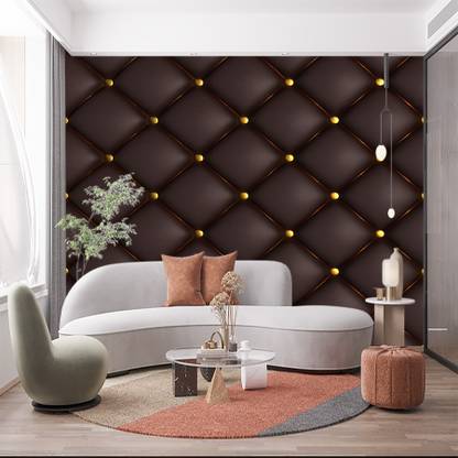 UNIQUE Vinyl Abstract Brown Wallpaper