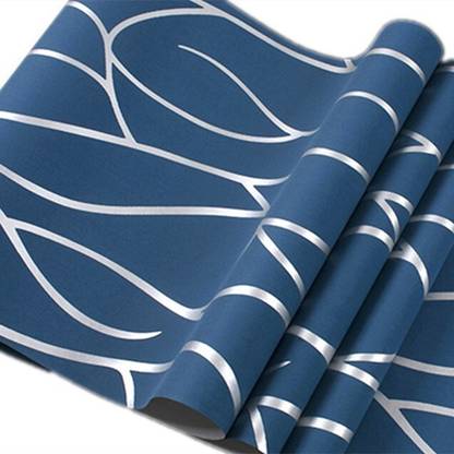 GVSHOPPE Classics Blue, Silver Wallpaper