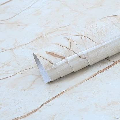 Veki Foils Abstract Beige Wallpaper