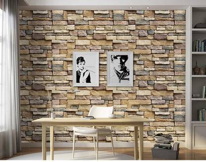 SV collections Decorative Brown, Beige Wallpaper