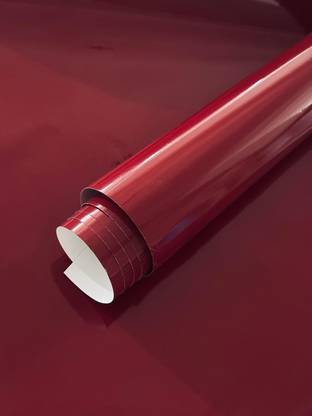 WALLNEST Abstract Maroon Wallpaper